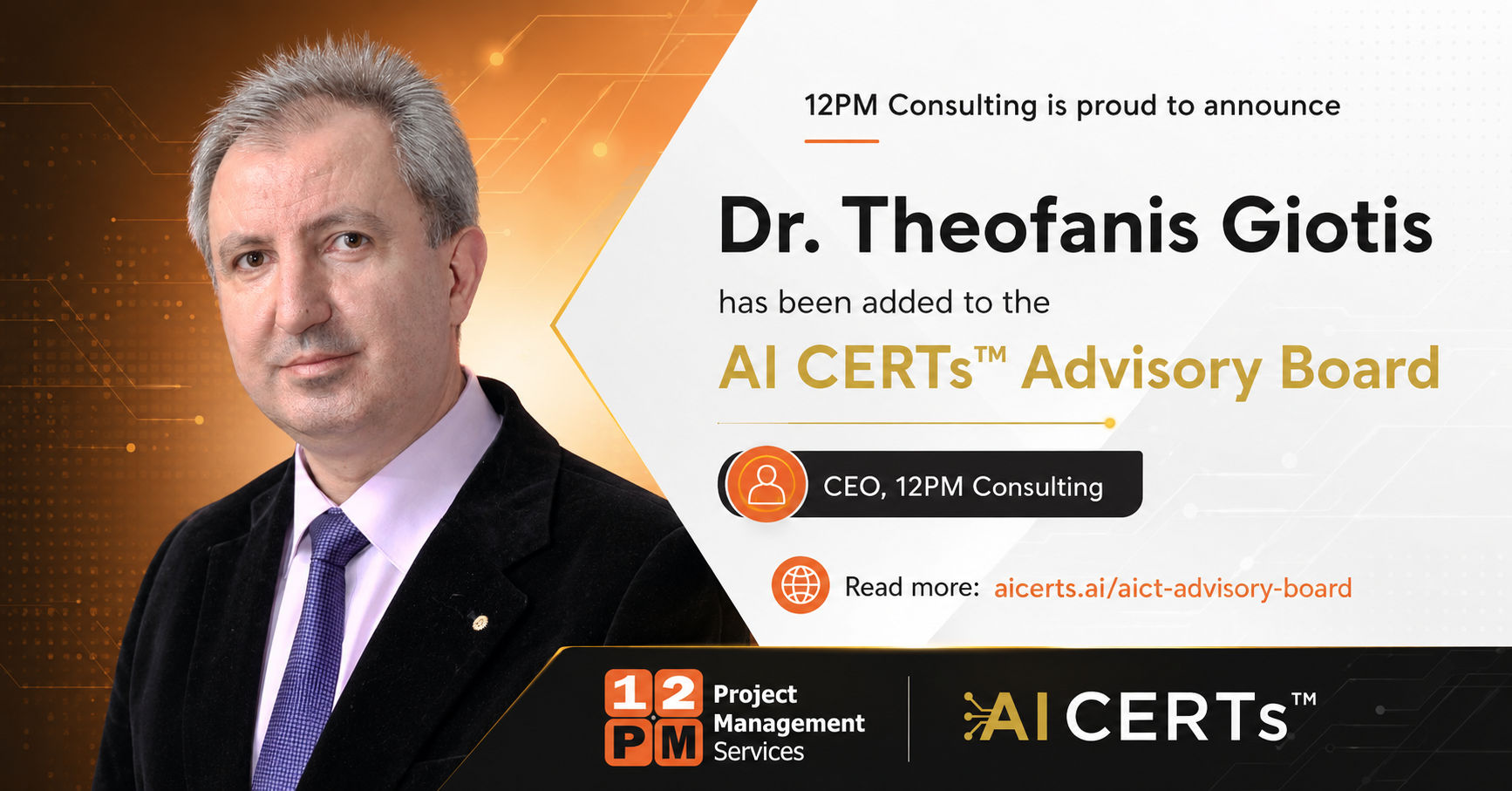 Dr. Theofanis Giotis - AI CERTs Advisory Board